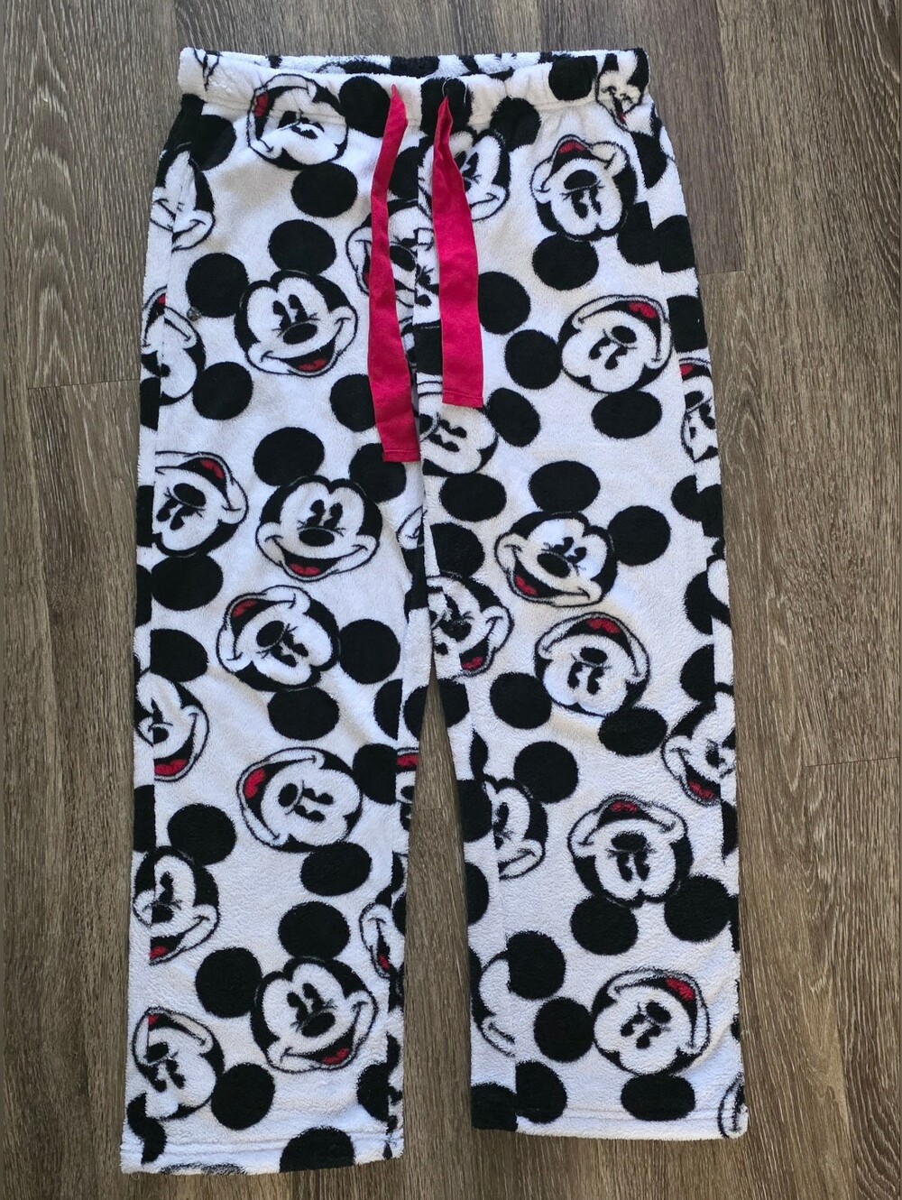 Disney Women's Size Small Mickey Mouse Fleece Straight Leg Lounge Pants